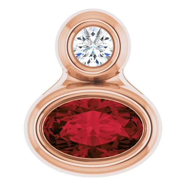 Bezel-Set Necklace or Slide Pendant Rick's Jewelers California, MD