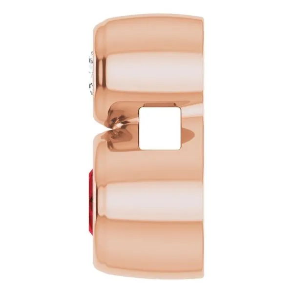 Bezel-Set Necklace or Slide Pendant Image 3 James & Williams Jewelers Berwyn, IL