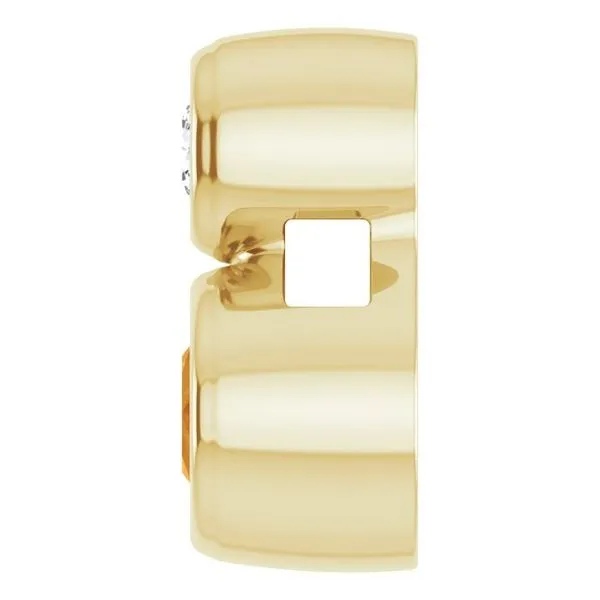 Bezel-Set Necklace or Slide Pendant Image 3 Diny's Jewelers Middleton, WI