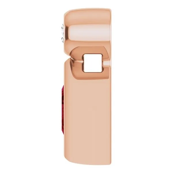 Bezel-Set Necklace or Slide Pendant Image 3 Cherry Street Jewelers Tulsa, OK