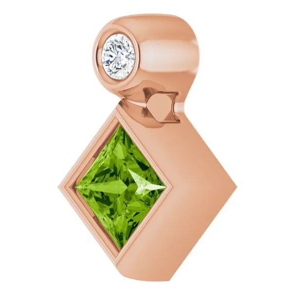 Bezel-Set Necklace or Slide Pendant Image 2 Cherry Street Jewelers Tulsa, OK