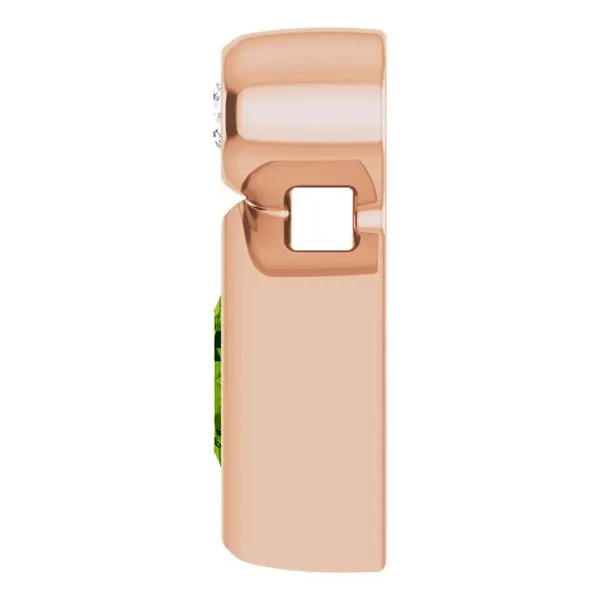 Bezel-Set Necklace or Slide Pendant Image 3 James & Williams Jewelers Berwyn, IL