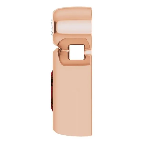 Bezel-Set Necklace or Slide Pendant Image 3 James & Williams Jewelers Berwyn, IL