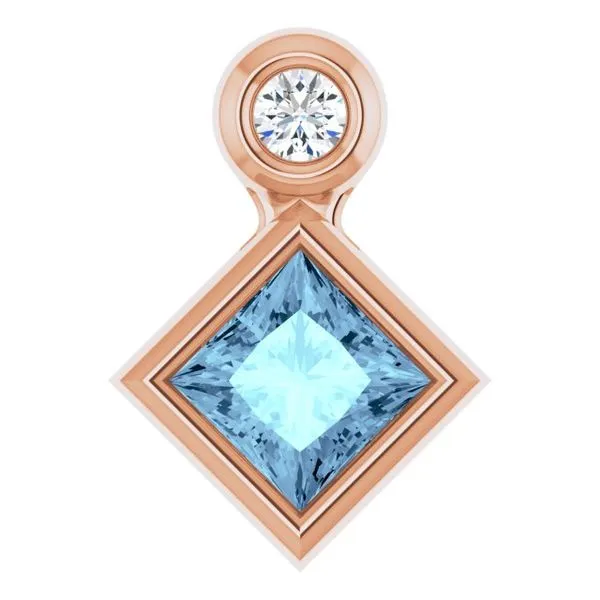 Bezel-Set Necklace or Slide Pendant Hopman Jewelers Elkhart, IN