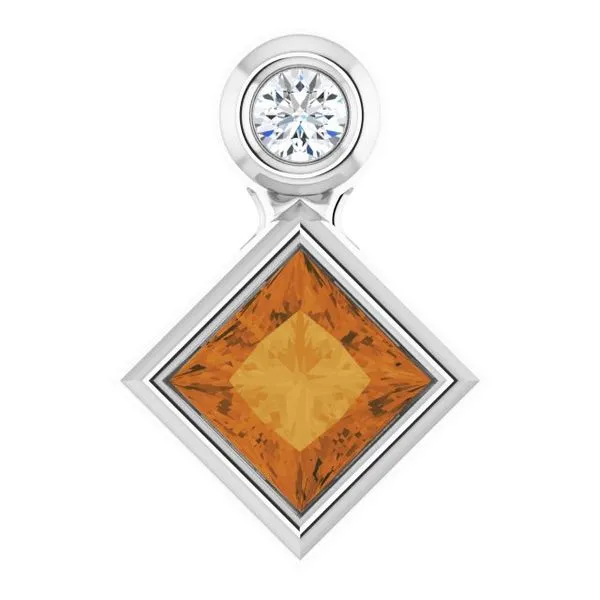 Bezel-Set Necklace or Slide Pendant J. Meredith Jewelers Delafield, WI