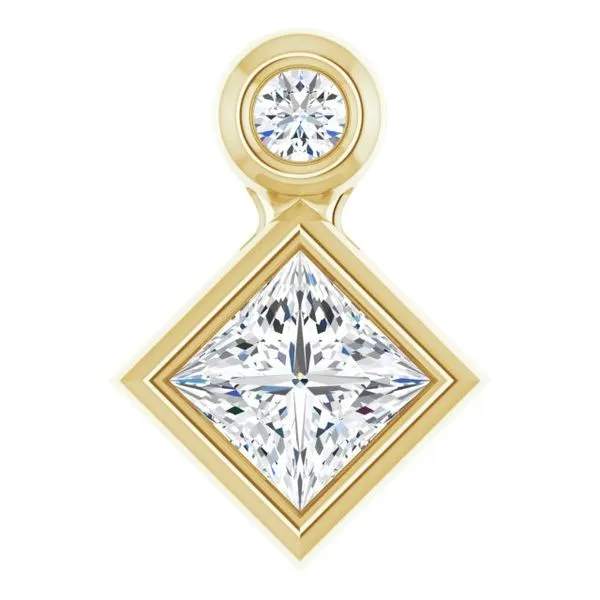 Bezel-Set Necklace or Slide Pendant Delfine's Jewelry Charleston, WV