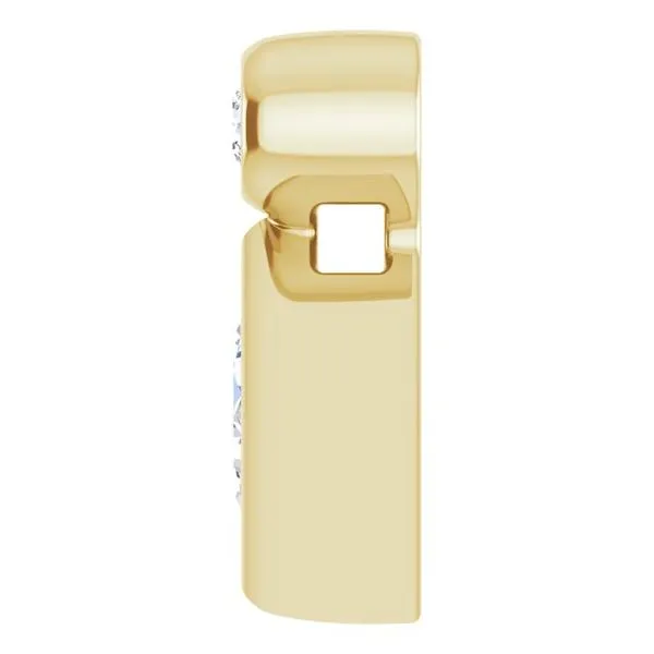 Bezel-Set Necklace or Slide Pendant Image 3 Rasmussen Jewelers Spanish Fork, UT