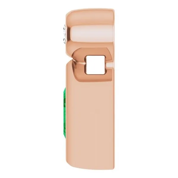 Bezel-Set Necklace or Slide Pendant Image 3 J. Meredith Jewelers Delafield, WI