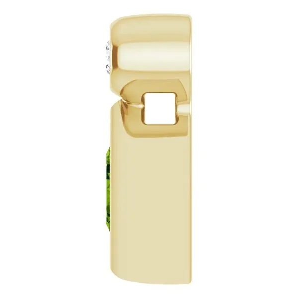 Bezel-Set Necklace or Slide Pendant Image 3 Hopman Jewelers Elkhart, IN