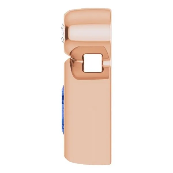 Bezel-Set Necklace or Slide Pendant Image 3 Delfine's Jewelry Charleston, WV