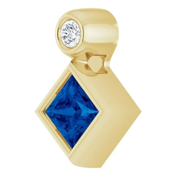 Bezel-Set Necklace or Slide Pendant Image 2 Rasmussen Jewelers Spanish Fork, UT