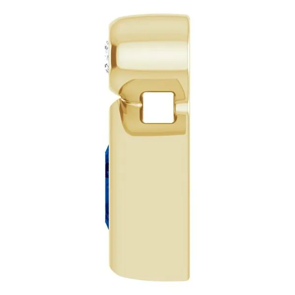 Bezel-Set Necklace or Slide Pendant Image 3 Rick's Jewelers California, MD