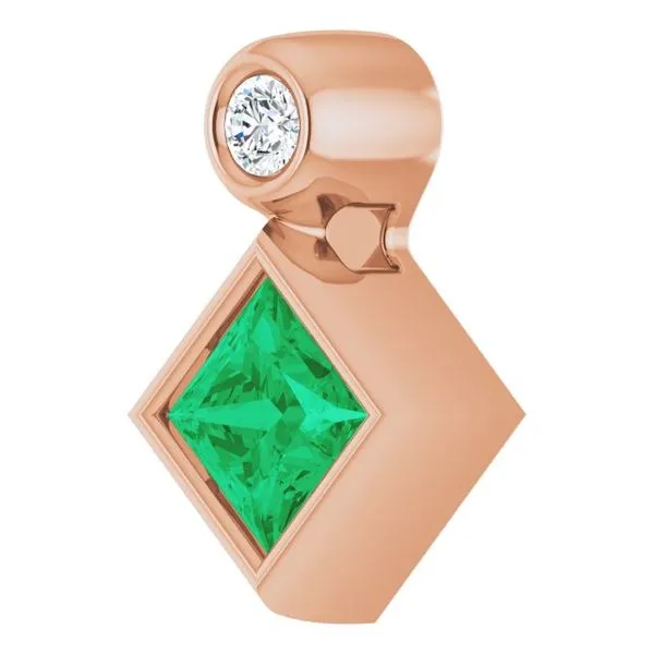 Bezel-Set Necklace or Slide Pendant Image 2 Cherry Street Jewelers Tulsa, OK