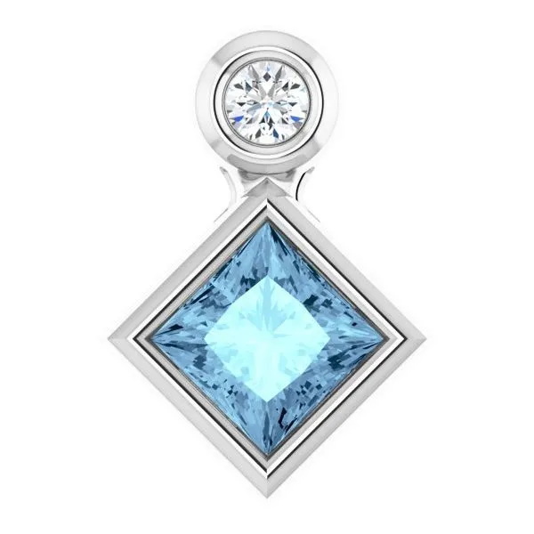 Bezel-Set Necklace or Slide Pendant James & Williams Jewelers Berwyn, IL