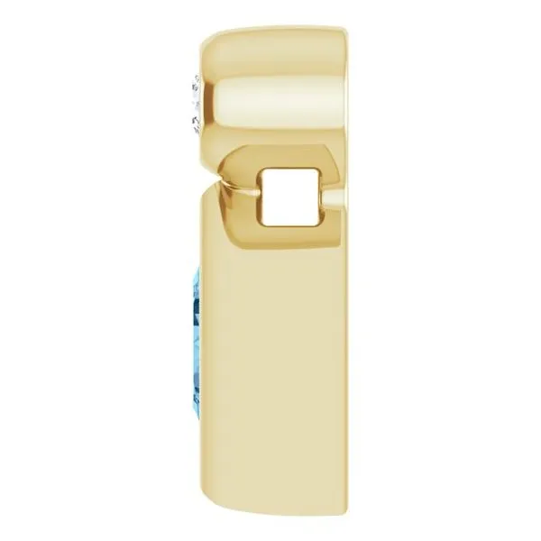 Bezel-Set Necklace or Slide Pendant Image 3 Hopman Jewelers Elkhart, IN