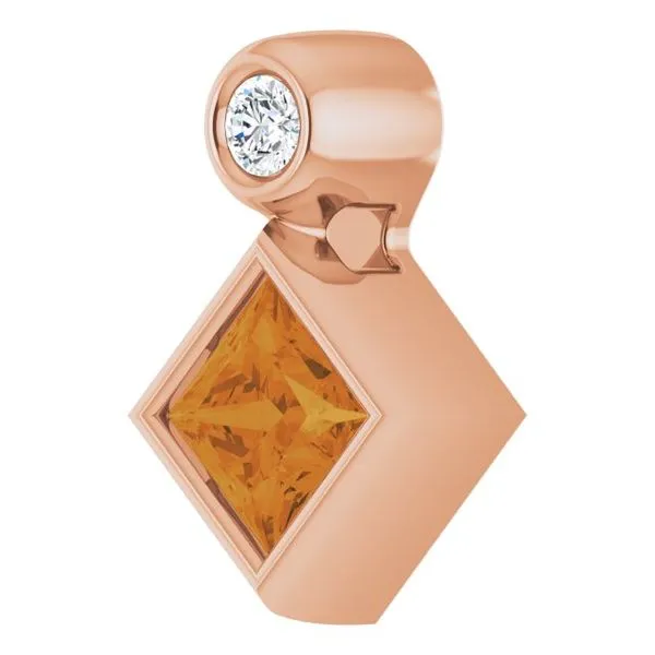 Bezel-Set Necklace or Slide Pendant Image 2 Gysbers Jewelry Waupun, WI