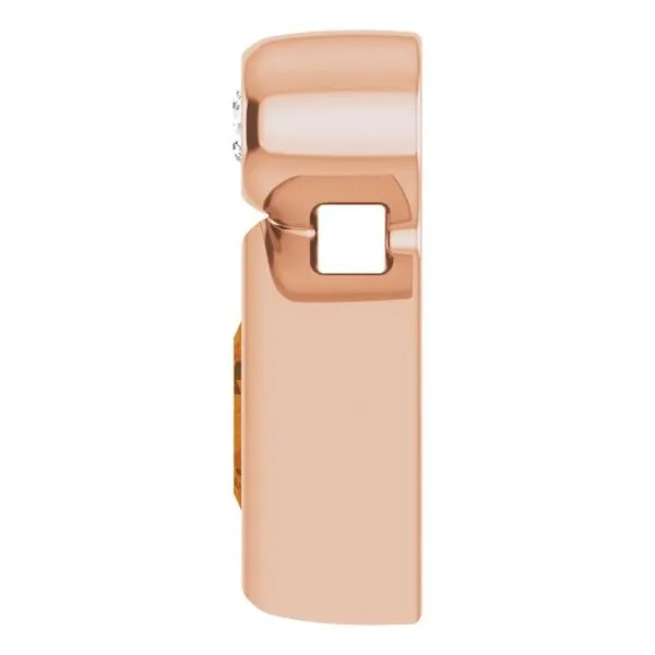 Bezel-Set Necklace or Slide Pendant Image 3 Hopman Jewelers Elkhart, IN