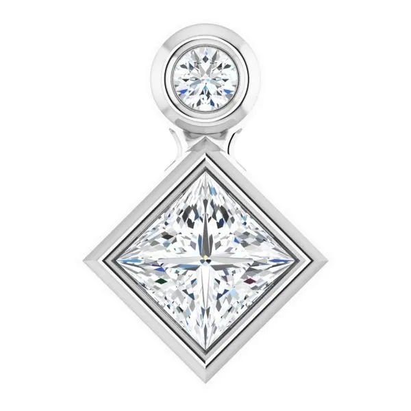 Bezel-Set Necklace or Slide Pendant Delfine's Jewelry Charleston, WV