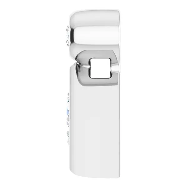 Bezel-Set Necklace or Slide Pendant Image 3 Cherry Street Jewelers Tulsa, OK