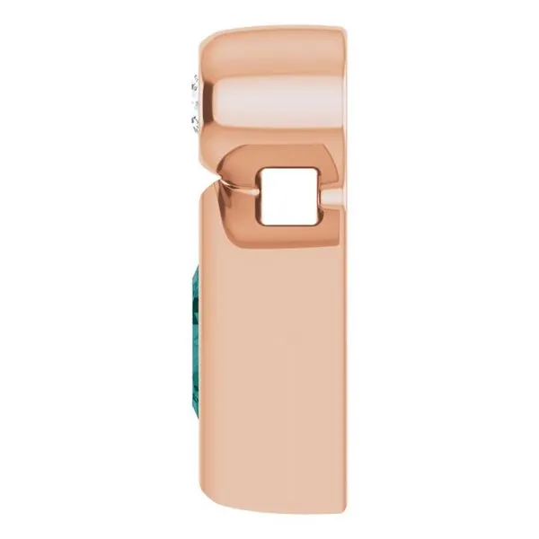 Bezel-Set Necklace or Slide Pendant Image 3 Rick's Jewelers California, MD