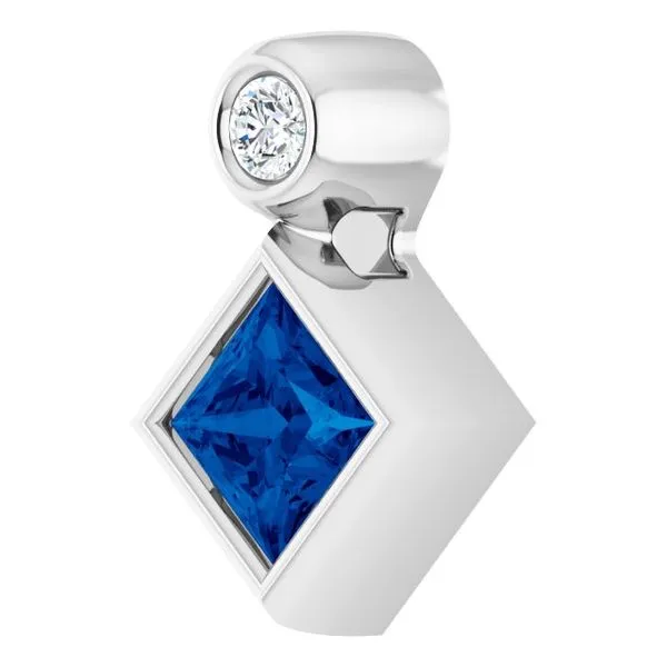 Bezel-Set Necklace or Slide Pendant Image 2 Rasmussen Jewelers Spanish Fork, UT