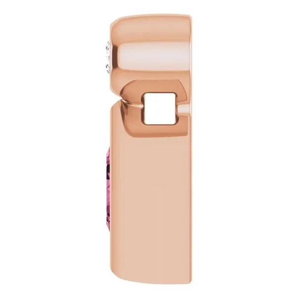 Bezel-Set Necklace or Slide Pendant Image 3 James & Williams Jewelers Berwyn, IL