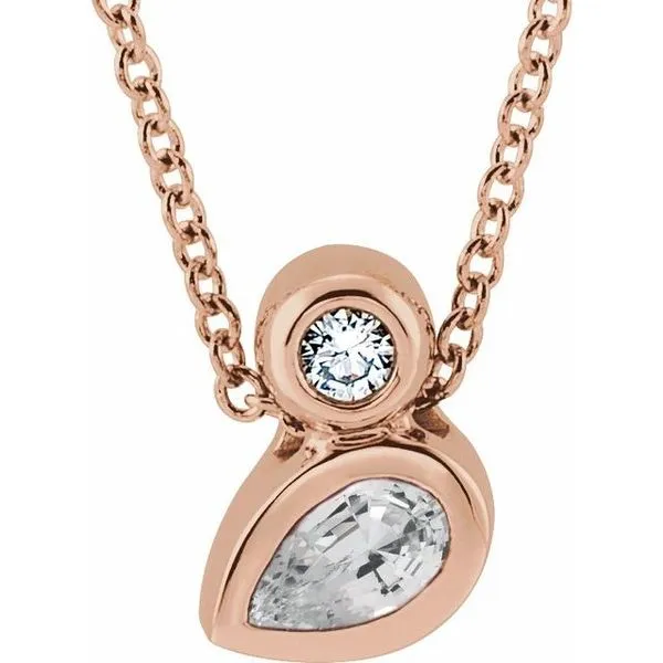 Bezel-Set Necklace or Slide Pendant Rick's Jewelers California, MD