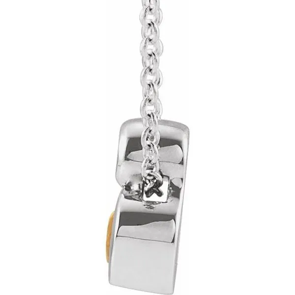 Bezel-Set Necklace or Slide Pendant Image 2 Rick's Jewelers California, MD