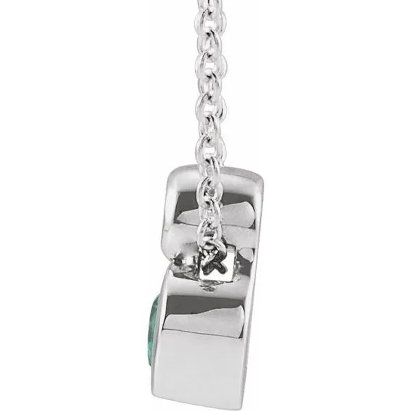 Bezel-Set Necklace or Slide Pendant Image 2 Rick's Jewelers California, MD