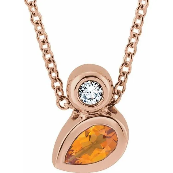 Bezel-Set Necklace or Slide Pendant Rasmussen Jewelers Spanish Fork, UT