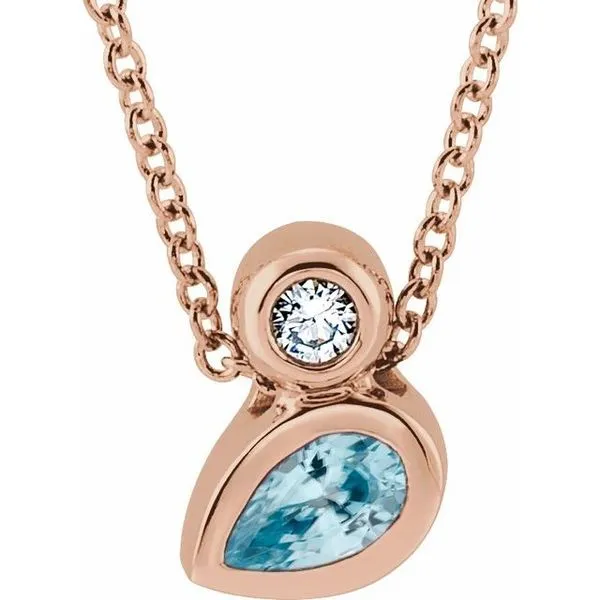 Bezel-Set Necklace or Slide Pendant Rick's Jewelers California, MD