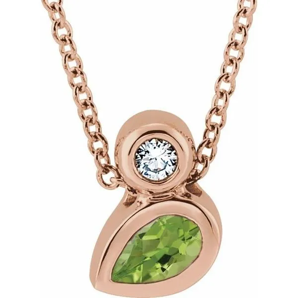 Bezel-Set Necklace or Slide Pendant Michael's Jewelry North Wilkesboro, NC