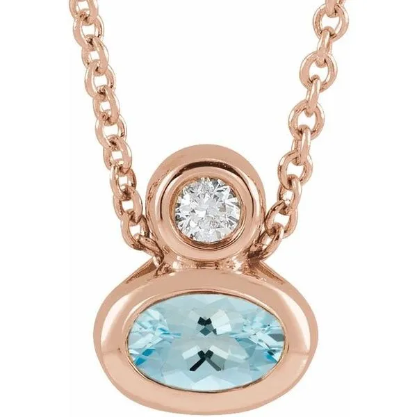 Bezel-Set Necklace or Slide Pendant Rick's Jewelers California, MD