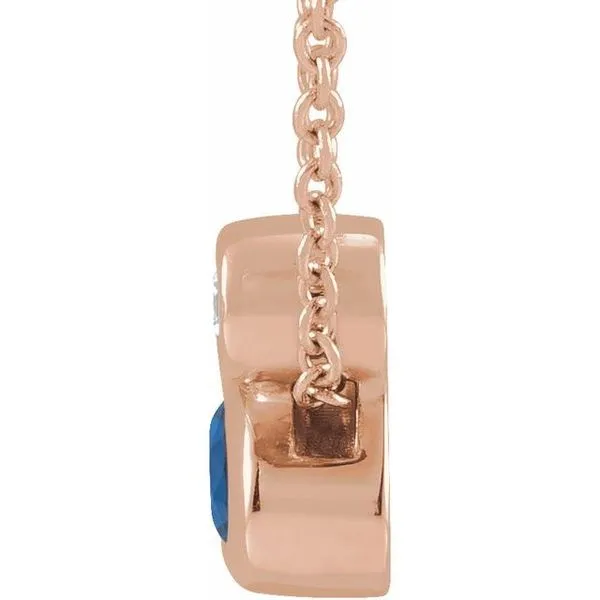 Bezel-Set Necklace or Slide Pendant Image 2 Delfine's Jewelry Charleston, WV