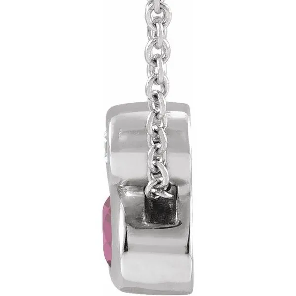 Bezel-Set Necklace or Slide Pendant Image 2 Arnold's Jewelry and Gifts Logansport, IN