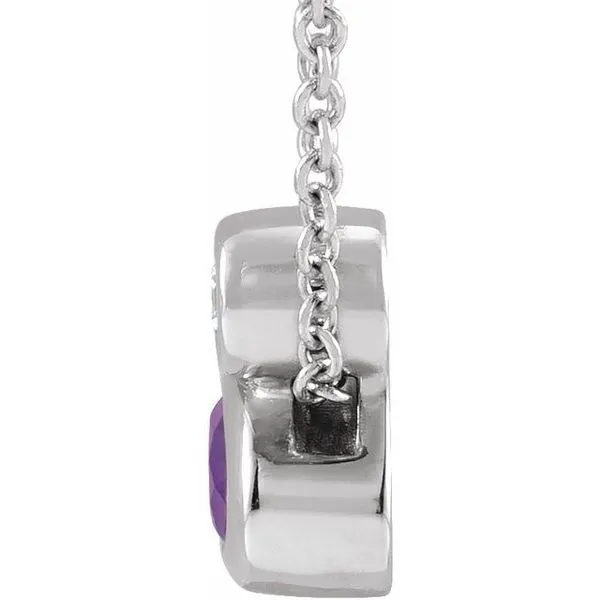 Bezel-Set Necklace or Slide Pendant Image 2 Arnold's Jewelry and Gifts Logansport, IN