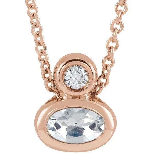 Bezel-Set Necklace or Slide Pendant Delfine's Jewelry Charleston, WV