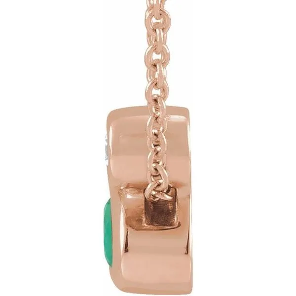 Bezel-Set Necklace or Slide Pendant Image 2 Hopman Jewelers Elkhart, IN