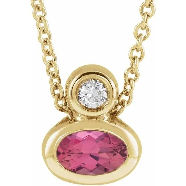 Bezel-Set Necklace or Slide Pendant Arnold's Jewelry and Gifts Logansport, IN