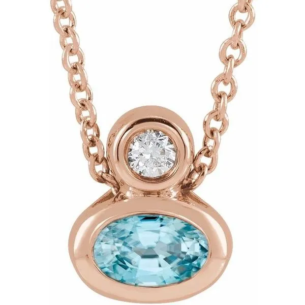 Bezel-Set Necklace or Slide Pendant Rick's Jewelers California, MD