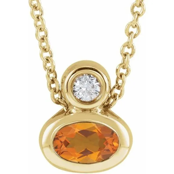 Bezel-Set Necklace or Slide Pendant Rick's Jewelers California, MD