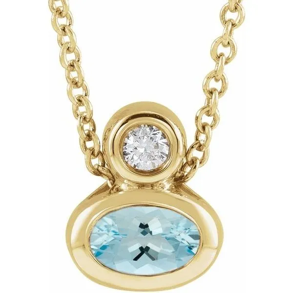 Bezel-Set Necklace or Slide Pendant J. Meredith Jewelers Delafield, WI
