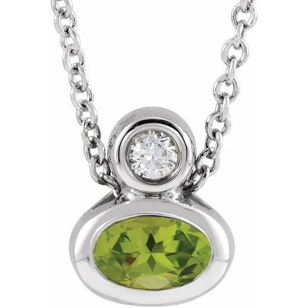 Bezel-Set Necklace or Slide Pendant Michael's Jewelry North Wilkesboro, NC