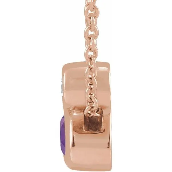 Bezel-Set Necklace or Slide Pendant Image 2 Cherry Street Jewelers Tulsa, OK