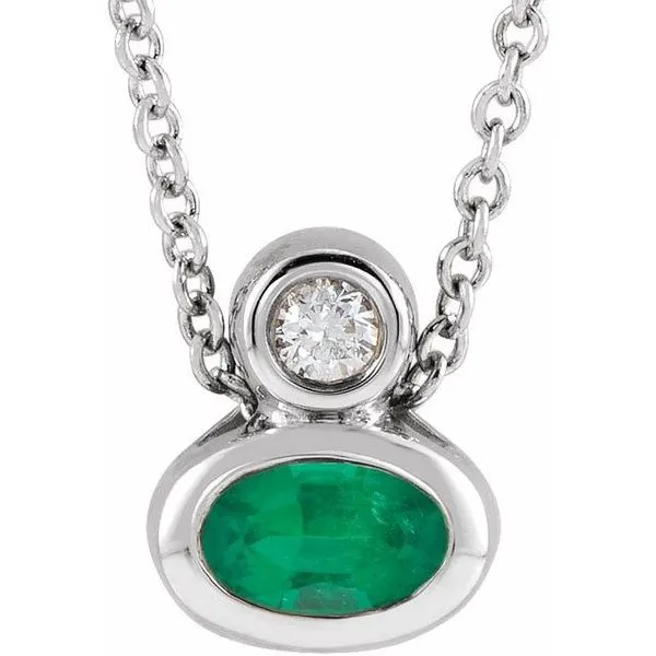 Bezel-Set Necklace or Slide Pendant Rick's Jewelers California, MD