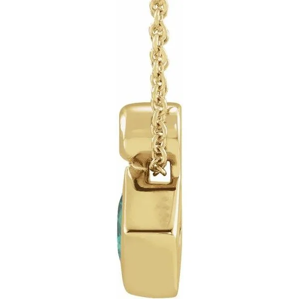 Bezel-Set Necklace or Slide Pendant Image 2 Henry B. Ball Jewelers Canton, OH