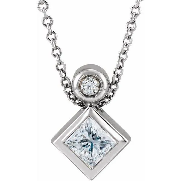 Bezel-Set Necklace or Slide Pendant Arnold's Jewelry and Gifts Logansport, IN