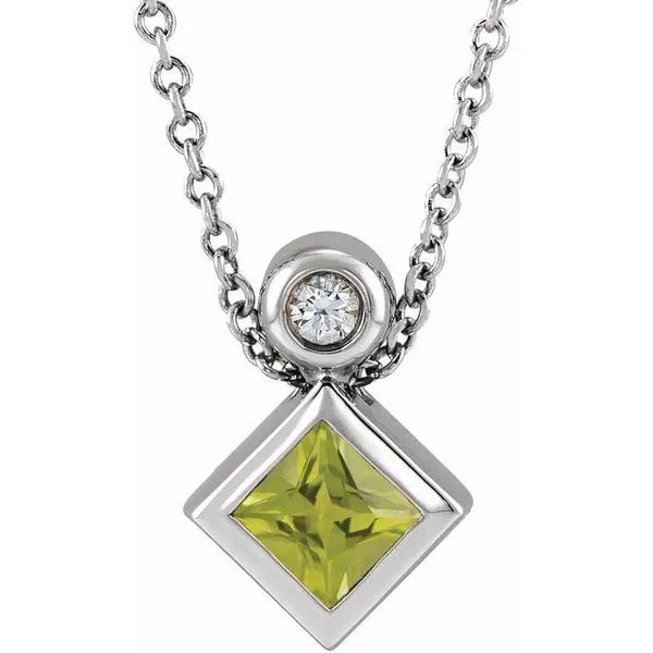Bezel-Set Necklace or Slide Pendant John E. Koller Jewelry Designs owasso, OK