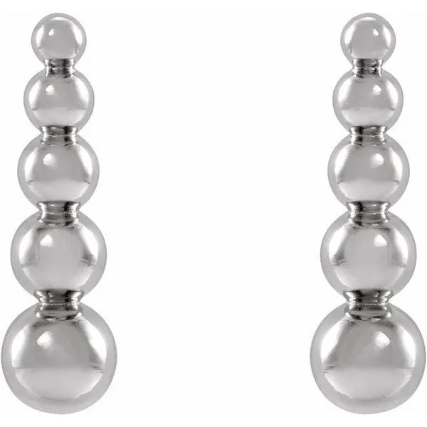 Graduated Ball Earrings Image 2 Delfine's Jewelry Charleston, WV