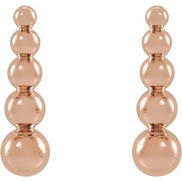 Graduated Ball Earrings Image 2 J. Meredith Jewelers Delafield, WI